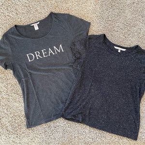 Victoria's Secret Gray Dream Sleep T-Shirt Heathered Gray Bundle Size Medium
